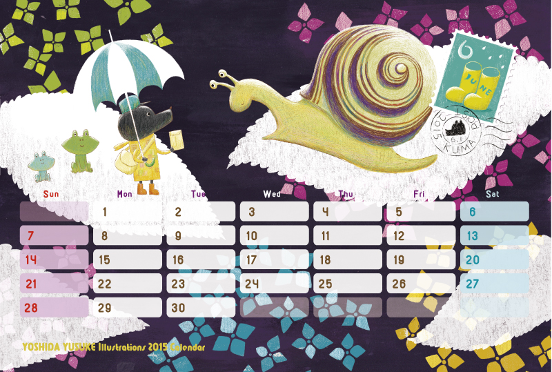 2015 オリジナルカレンダー 6月
