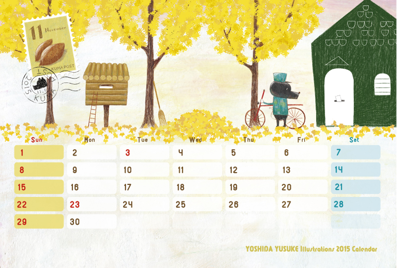 2015 オリジナルカレンダー 11月