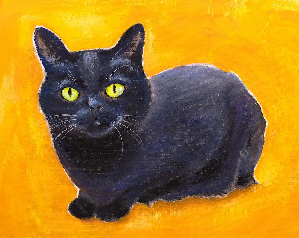 黒猫モモ  ページ 黒猫モモ（オリジナル） - 吉田ユウスケ｜絵の具とパステルの